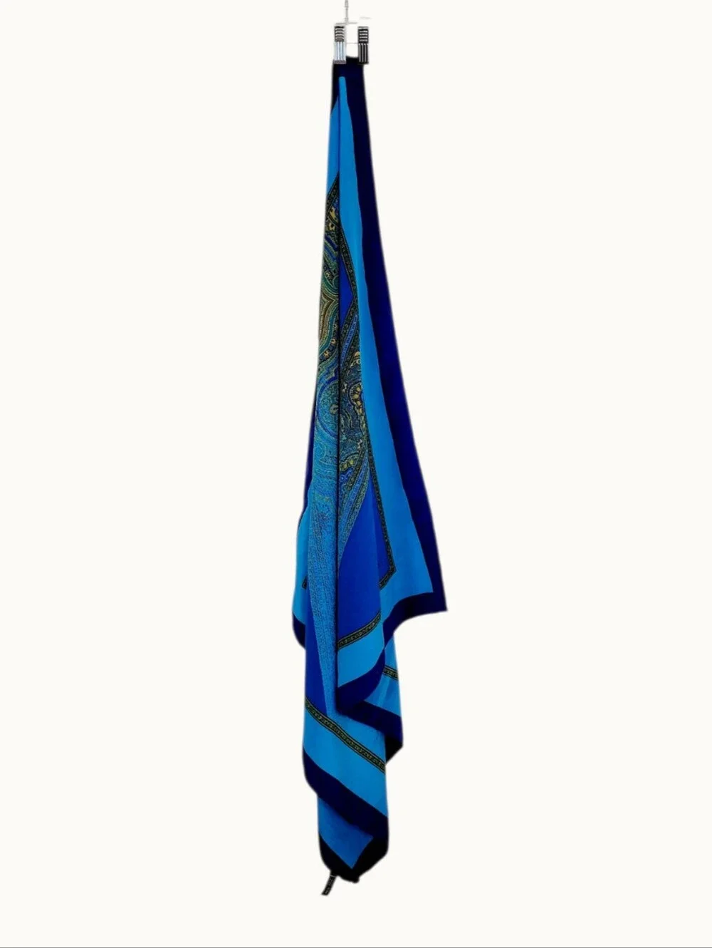 Vintage VALENTINO for STRATOS Italian Pure Silk Ombre Design Multi Color Scarf